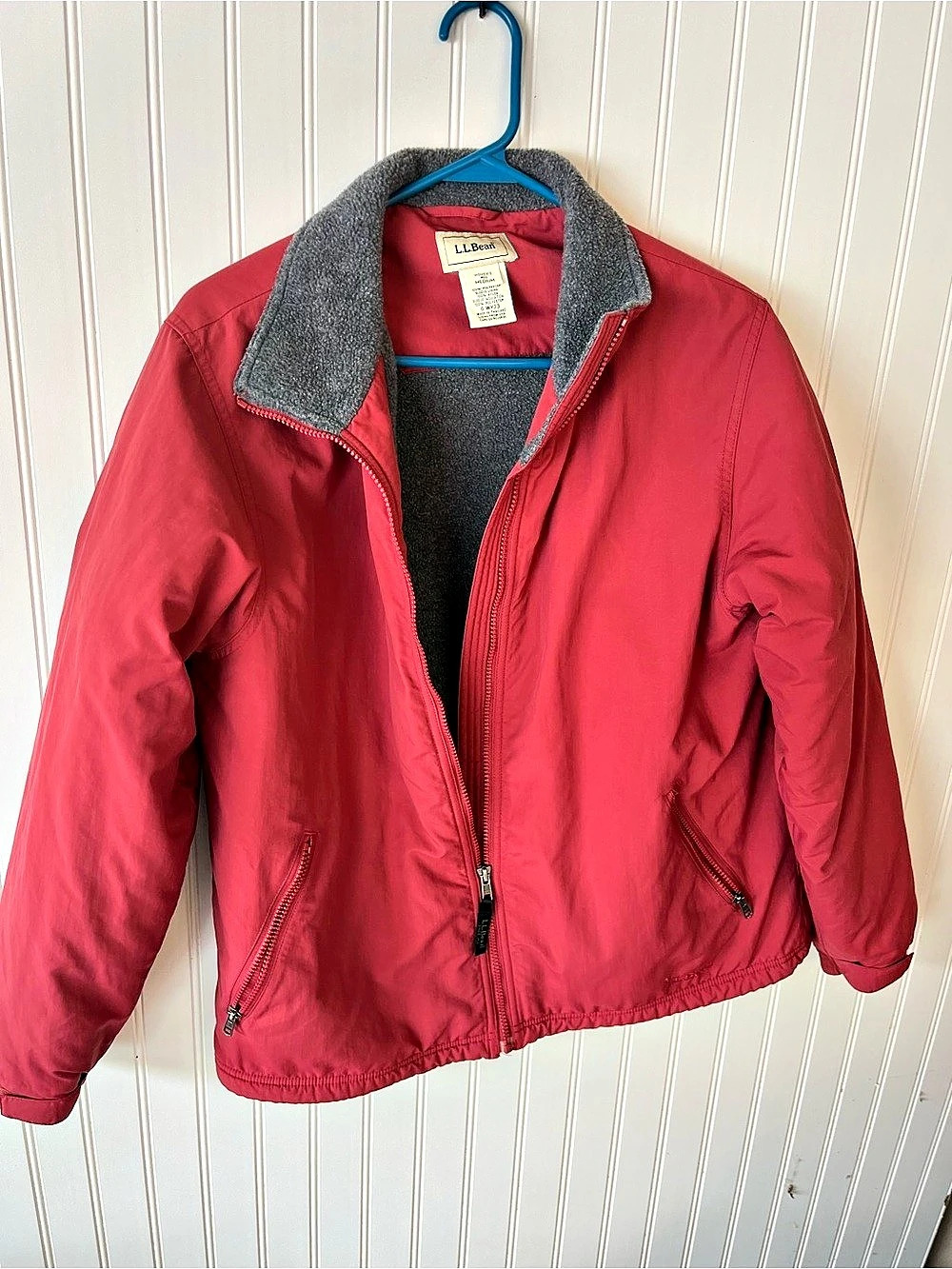 L.L.Bean Three-Season Jacket Women's Red & Gray Medium